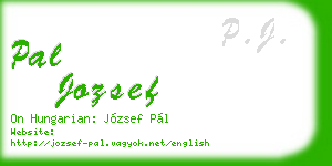 pal jozsef business card